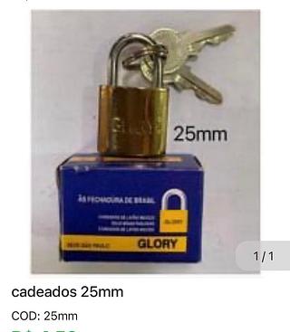 Cadeados 25mm