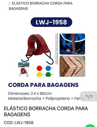 Corda para bagagens
