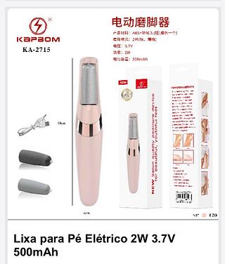 Lixa elétrica para pé