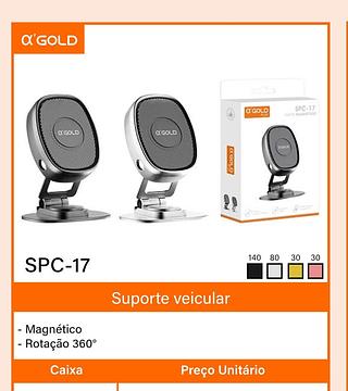 Suporte magnético para carro a’GOLD