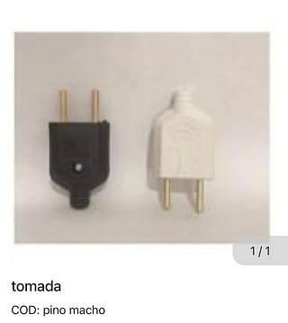 Tomada pino macho
