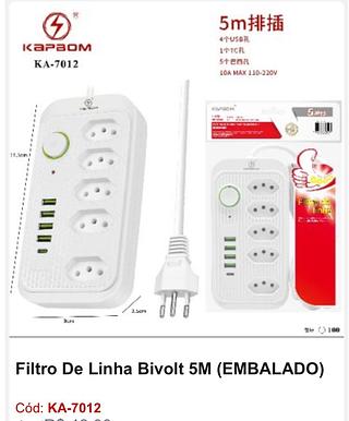 Filtro de linha Bivolt 5m
