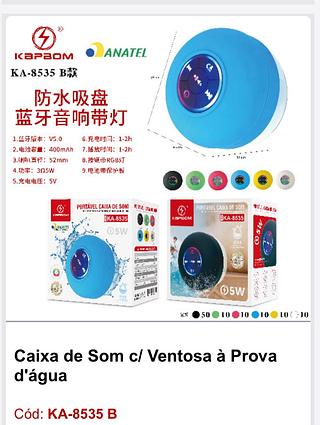Caixa de som com ventosa à prova d‘água KAPBOM