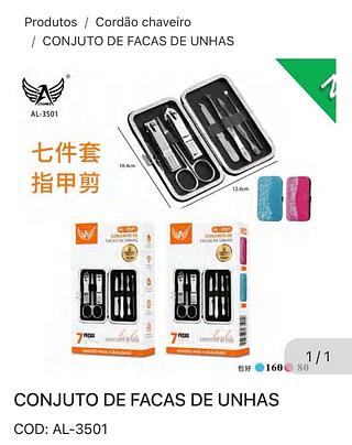 Conjunto de facas de unhas