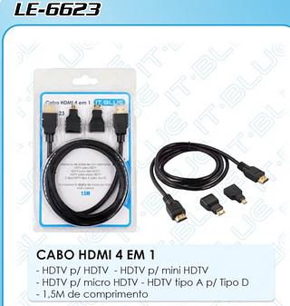 Cabo HDMI 4 em 1