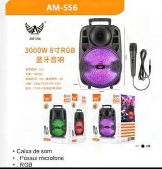 Caixa de som RGB com microfone