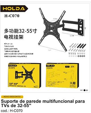 Suporte de parede multifuncional para TV