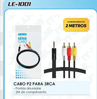 Cabo P2 para 3RCA