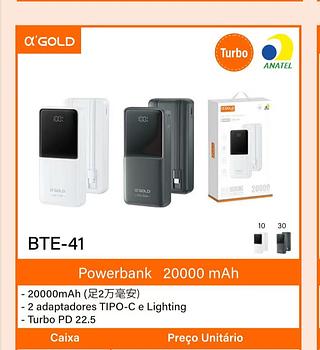 Power Bank 20000mAh a’GOLD