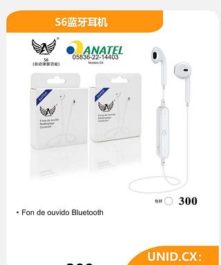 Fone com fio IOS bluetooth LTOMEX