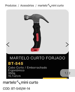 Martelo curto forjado