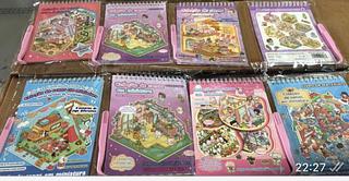 Livro de adesivos de cenários