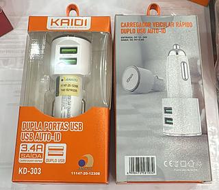Carregador veicular 3.4A KAIDI