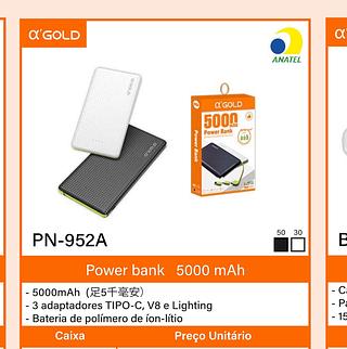 Power Bank 5000mAh a’GOLD