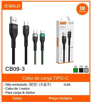 Cabo TIPO-C 5.0A a‘GOLD