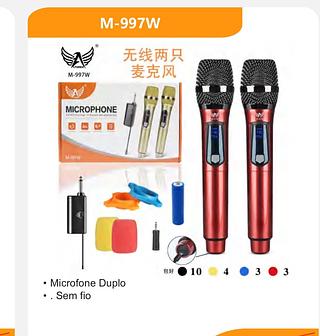 Kit 2 microfones sem fio