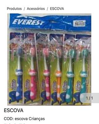 Escova de dente criança