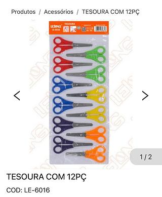 Kit tesoura(12 peças)