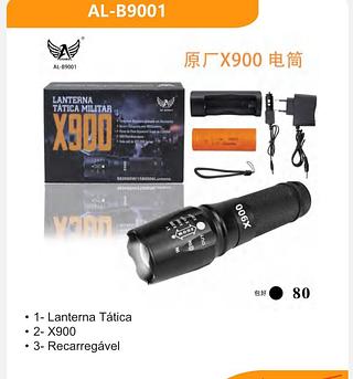 Lanterna recarregável X900