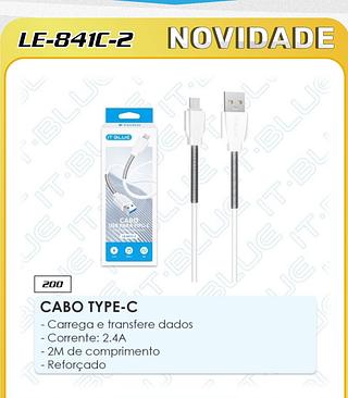 Cabo TIPO-C 2m IT-BLUE