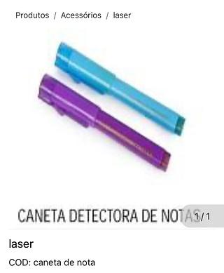 Caneta detectora de nota