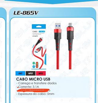 Cabo V8 2m IT-BLUE(sem garantia