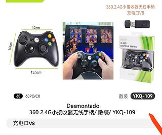 Controle gamer sem fio 360