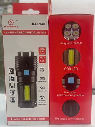 Lanterna recarregável USB