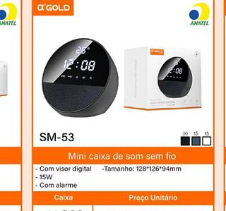 Mini caixa de som a‘GOLD