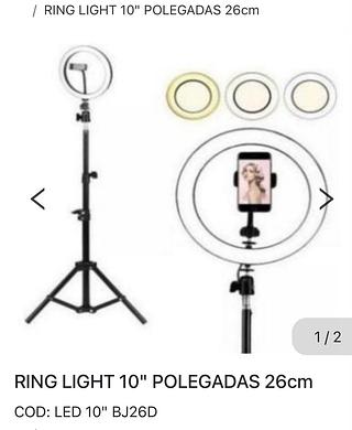 Ring Light 10“ com tripé 2.1m