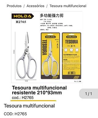 Tesoura multifuncional resistente