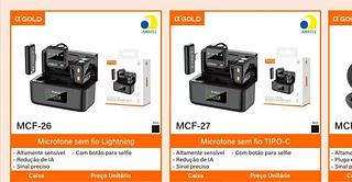 Microfone de lapela sem fio IOS