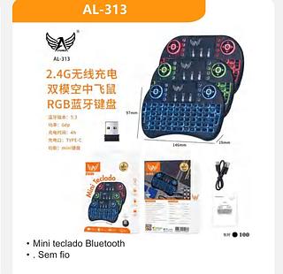 Mini teclado sem fio RGB