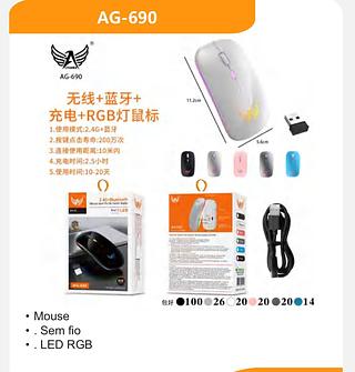 Mouse sem fio RGB