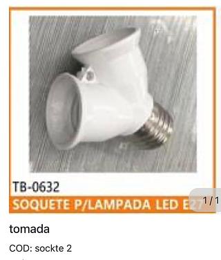 Soquete para lâmpada LED