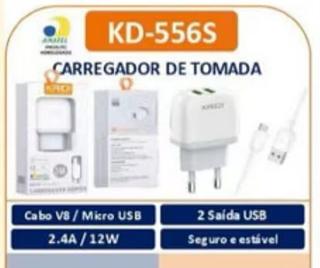 Kit carregador V8 2.4A KAIDI
