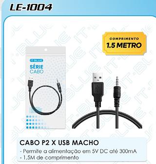 Cabo P2 X USB Macho