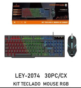 Kit Teclado e Mouse de Gamer RGB