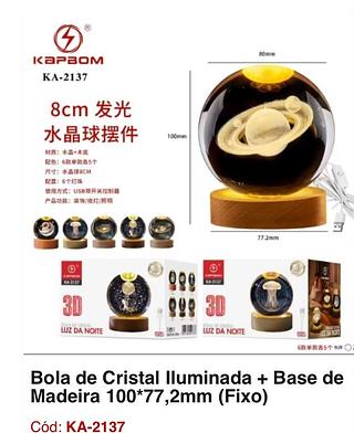Bola de cristal iluminada
