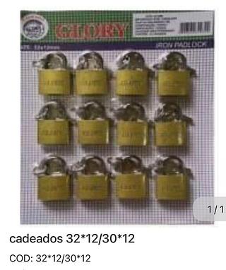 Cadeados 32*12/30*12