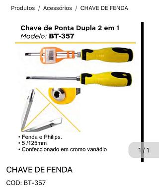 Chave de ponta dupla 2 em1