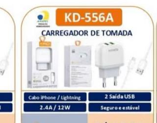 Kit carregador IOS 2.4A KAIDI