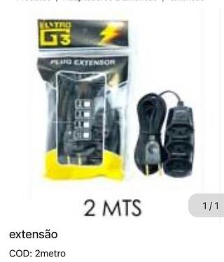 Extensão 2 metros