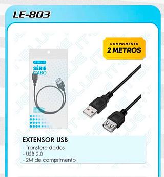 Cabo extensor USB（UBS macho/USB fêmea)