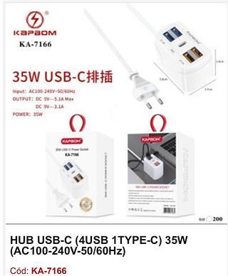 HUB USB-C(4 USB e 1 tipo-c)