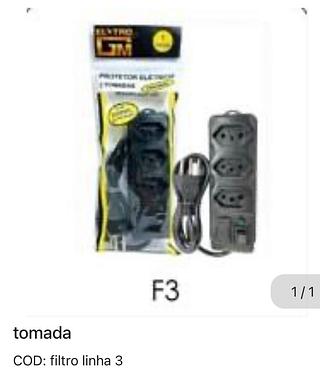 Extensão com 3 tomadas