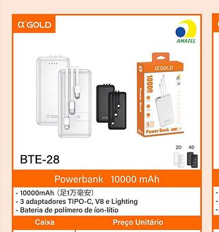 Power Bank 10000mAh a’GOLD