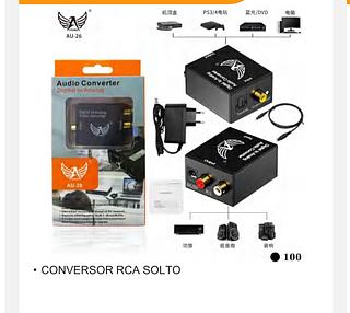 Conversor RCA solto