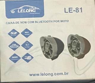 Caixa de som com bluetooth por moto