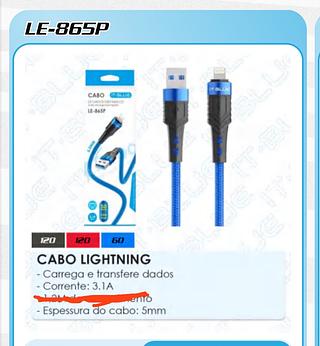 Cabo IOS 2m IT-BLUE(sem garantia